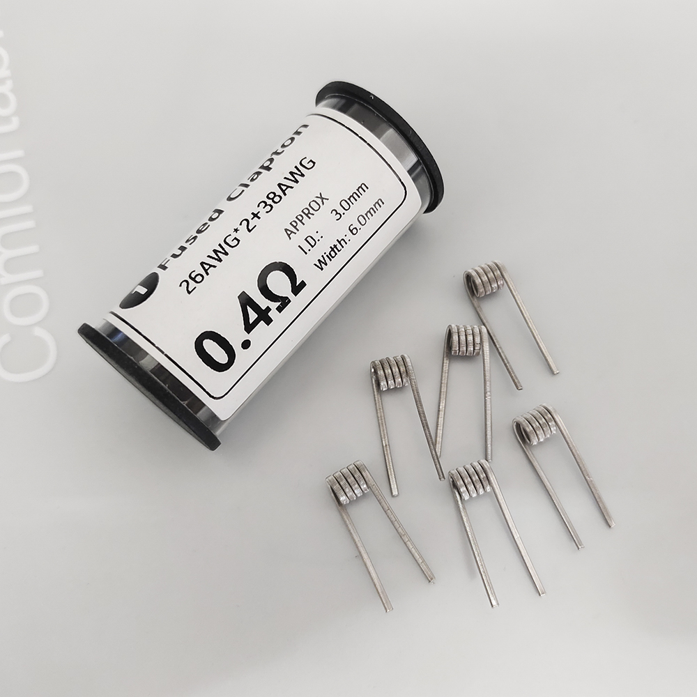 Coil Building Kit - 6 قطع من سلك Ni80 26x2+38AWG