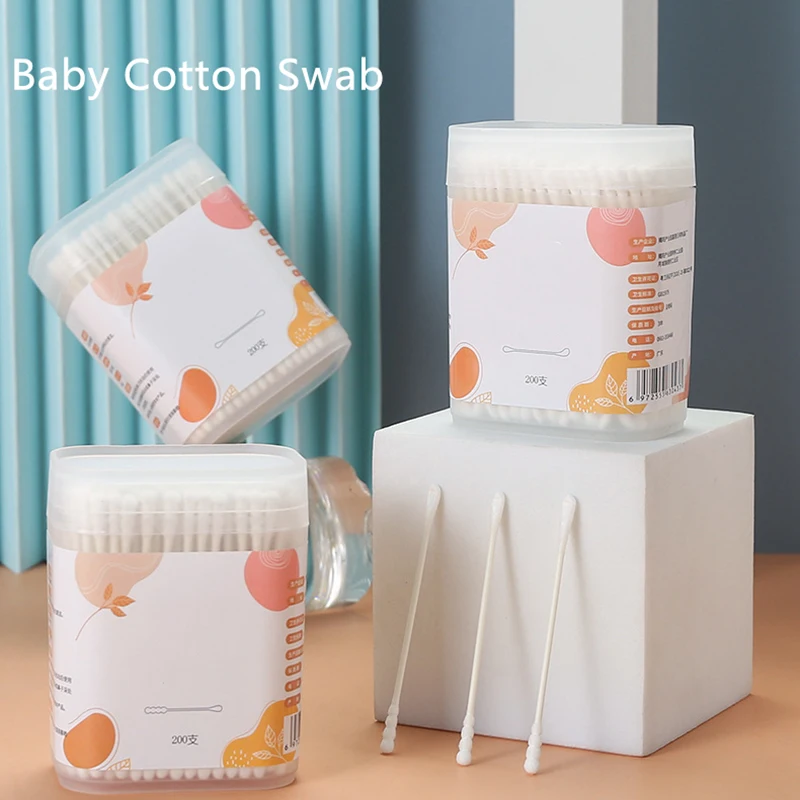 Cotton Wick Organic - العصي القطنية 400 قطعة مسحات القطن