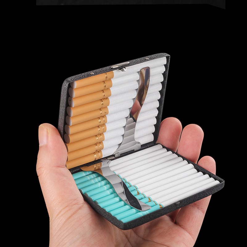 20 حزمة صندوق سجائر معدني أسود - مراجعة Smoking & Vaping Accessories وسعره
