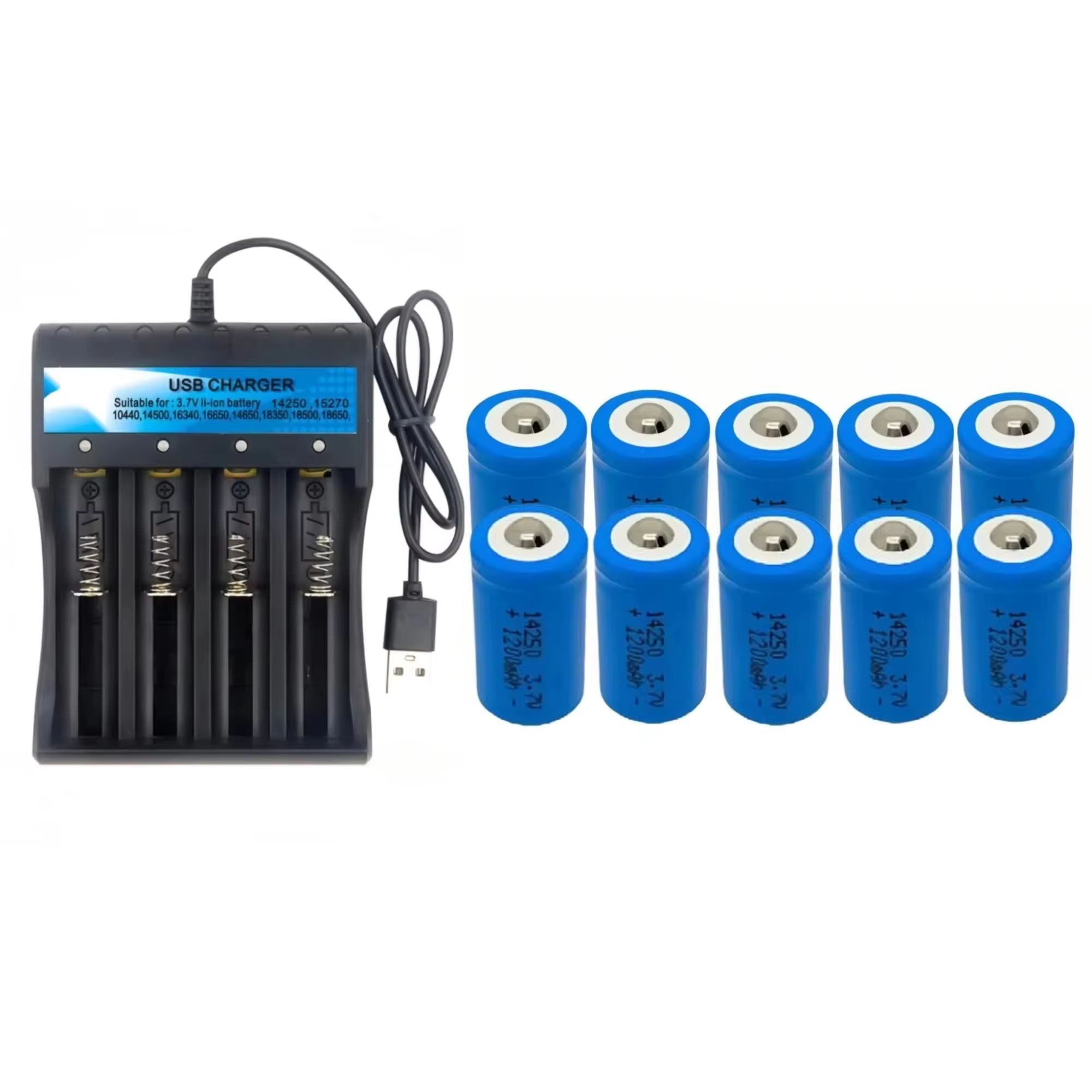 10 قطع بطارية ليثيوم 14250 3.7 - مراجعة Quick Vape وسعره